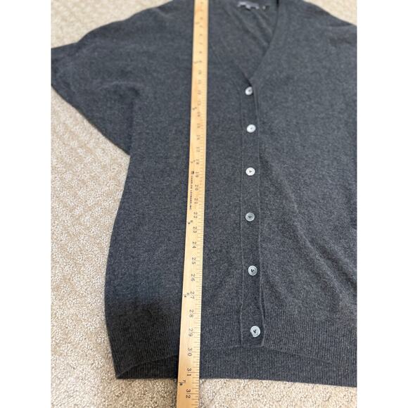 Vince Gray Small Cashmere Button-Up Short Sleeve Kimono Dolman Sweater Cardigan - Picture 13 of 16